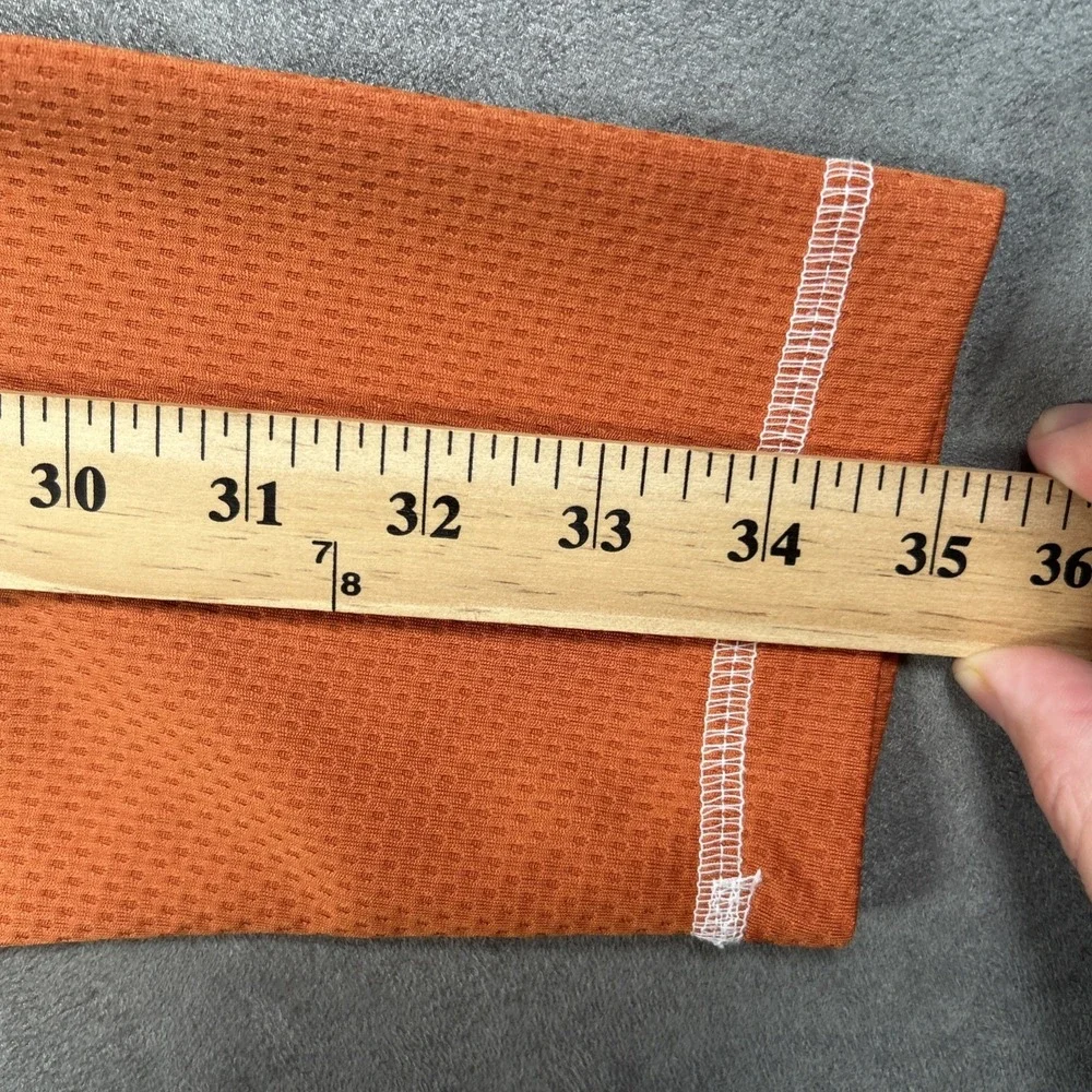 Texas Longhorns Rivalry Threads Mens Orange 1/4 Zip Long Sleeve Pullover L